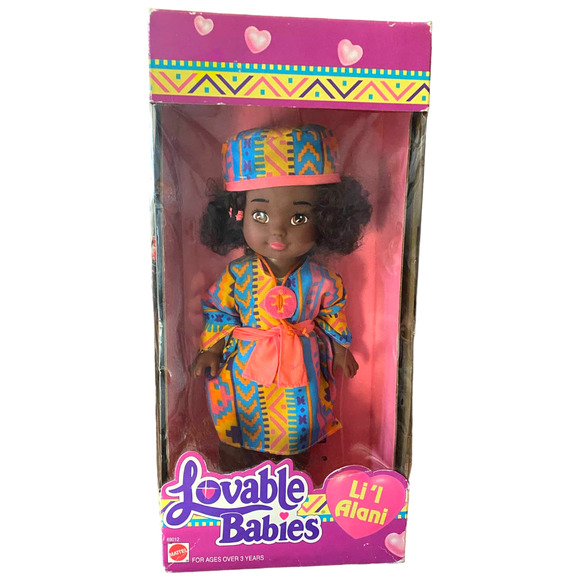 1993 Mattel Lovable Babies Li’l Alani Doll with Outfit 10 Inch - MIB - A432z - Picture 9 of 13